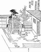 Coloring Japanese Garden Pages Buddhist Temple Book House Gardens Colouring Zen Homes Priests Cars Designlooter Drawings 500px 05kb Kyoto sketch template