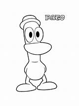 Pocoyo Pages Coloring Printable Kids sketch template