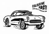 Colouring Gasser Speedshop Corvett Sheet sketch template