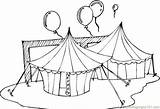 Circus Coloring Pages Tent Carnival Printable Tents Drawing Animals Colouring Color Getdrawings Getcolorings sketch template