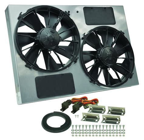 dual electric radiator cooling fans home studio