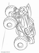 Monster Truck Coloring Pages Batman Printable Colouring Print Boys Kids Trucks Vehicles Similar sketch template