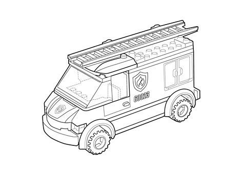 lego fire truck coloring pages coloringfree coloringfreecom