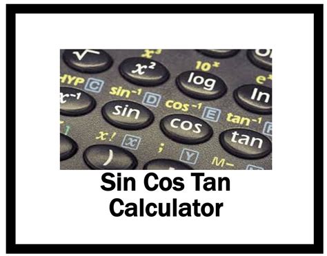 sin  tan calculator   guide