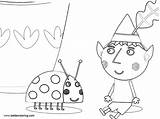 Ben Holly Coloring Pages Ladybug Printable Kids Print Color sketch template