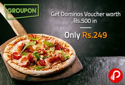 dominos voucher worth rs   rs  nearbuy