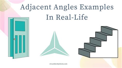 real life examples  adjacent angles number dyslexia
