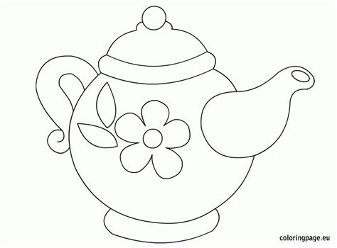 teapot coloring page printable coloring home