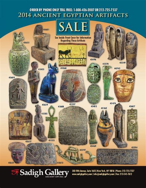 Sadigh Gallery Ancient Egyptian Art Sale 2014