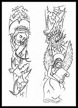 Forearm Tatuagem Tatuagens Cristo Personalizada Getdrawings Antebraço Templates Masculina Leles sketch template