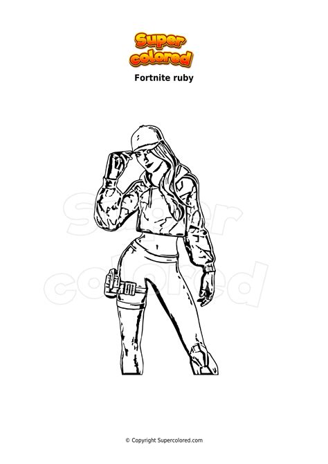 fortnite ruby coloring pages