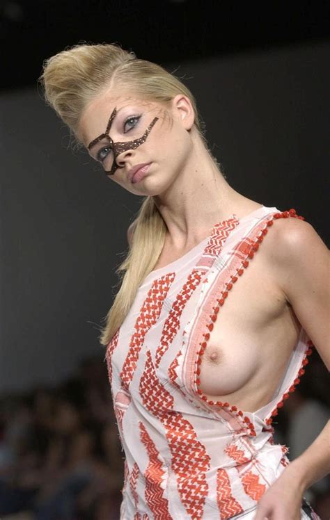 topless models catwalk oops upskirt nipple slip