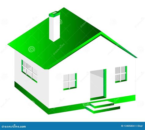 house stock vector illustration  door dwelling