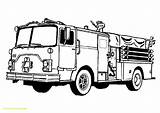Fire Truck Coloring Pages Getdrawings Trucks Drawing sketch template