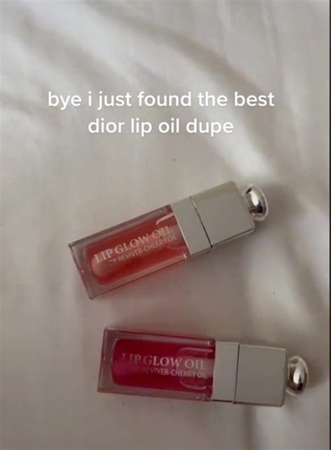 i found a dior lip oil dupe that looks exactly the same but only costs