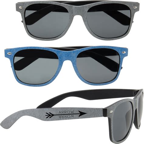 Personalized Denim Print Sunglasses Il8876 Discountmugs