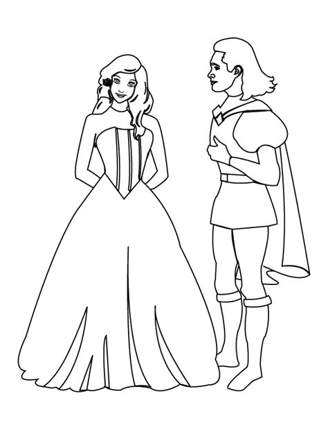 princess prince coloring pages coloring home