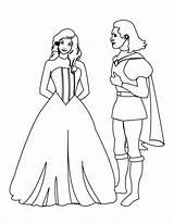 Prinz Tale Prinzessinn Princes Rumpelstiltskin Ausmalbild Cinderella Coloringhome sketch template