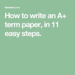 write   term paper   easy steps term paper writing