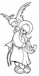 Mateo Cuatro Evangelio Apostol Evangelistas Representado Catequesis Iniciar sketch template