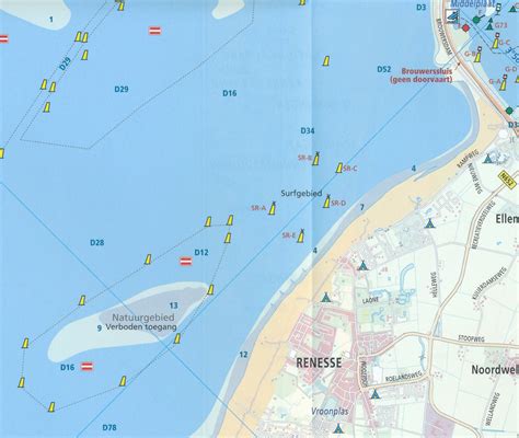 waterkaart  anwb waterkaart nederlandse kust anwb media  reisboekwinkel de