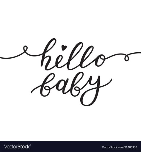 baby lettering royalty  vector image