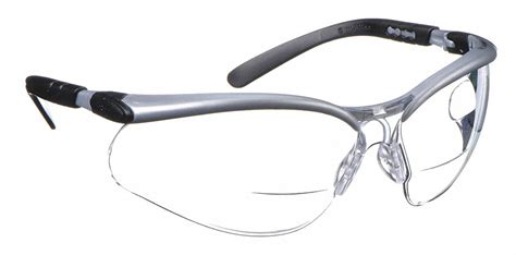 3m clear anti fog bifocal safety reading glasses 2 5 top and bottom