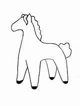 Horse Toy Coloring sketch template