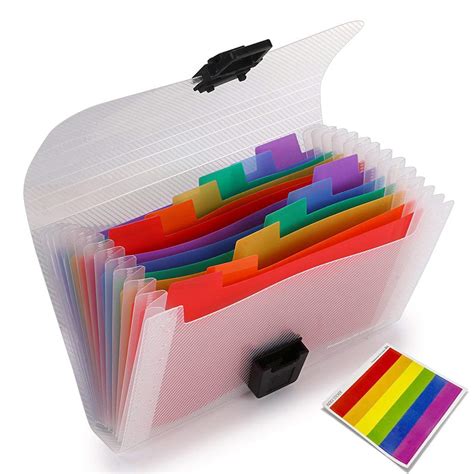 folder  filing folder organiser plastic expanding file folders  pockets portable handle