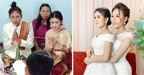 lgbt couple has thai wedding ceremony shows love has no gender