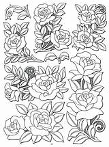 Leather Patterns Carving Tooling Floral Coloring Pages Pattern sketch template