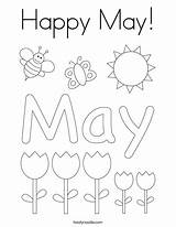 May Coloring Happy Today Print Ll Twistynoodle sketch template