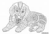 Mandala Kleurplaten Kleurplaat Moeilijke Puppy Hond Honden Moeilijk Tangle Drawn Juf Klas Maike Maken Volwassenen sketch template
