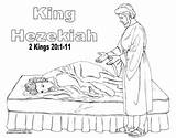 Hezekiah Isaiah King Kids Chronicles Coloring Preschool Pages Bible Sick Prophet Alphabet He God Template Works sketch template