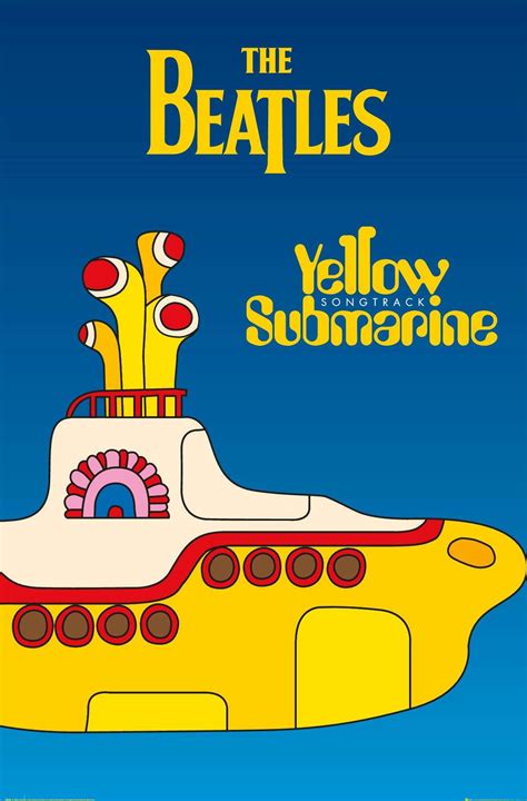 beatles yellow submarine  poster walmartcom