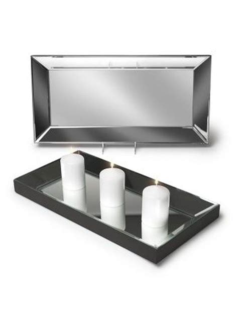 mirror tray rectangle beveled mirror tray home decor tray decor