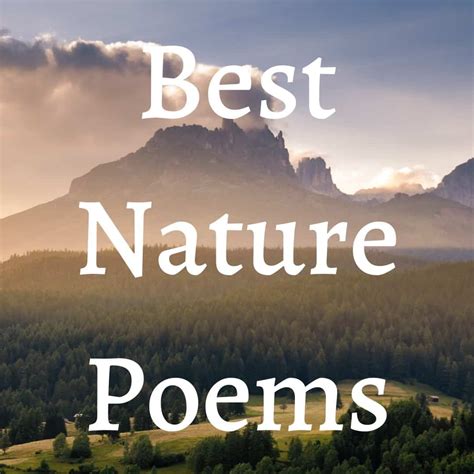 nature poems  poetry lover  read