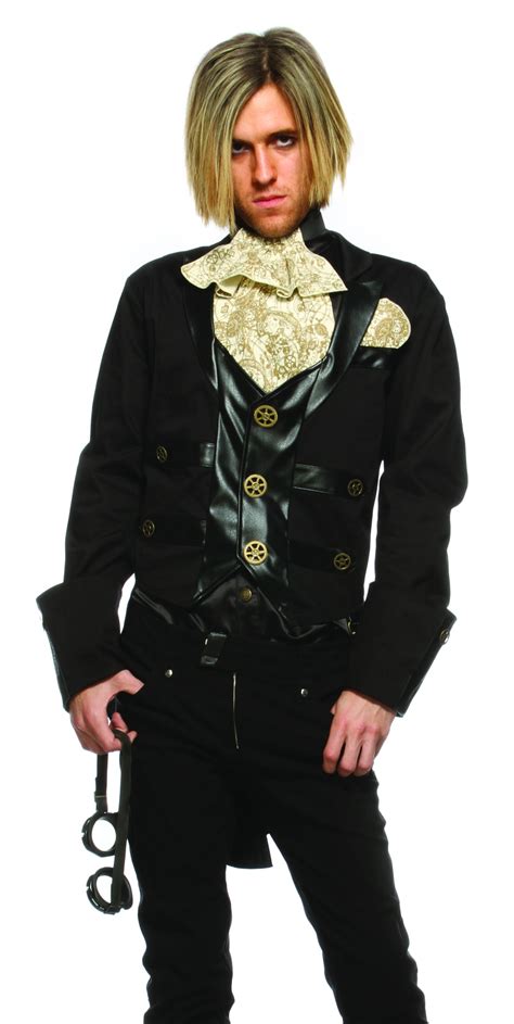 Warlock Coat Adult Mens Costume Vampire Lord Victorian Steampunk Witch