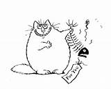 Cat Digi Fat Stinky Stamp Fish Digital Stamps Coloring Pages Colouring Visit Drawings Clip Printable sketch template
