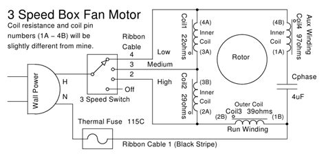 speed fan motor wiring diagram  house fan motor replacement