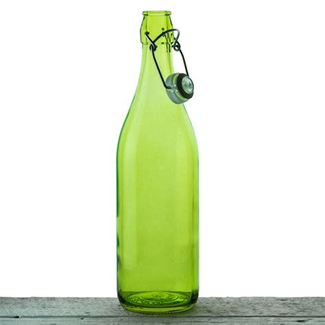 Green Swing Top Glass Water Bottle 33 75oz — Maison Midi