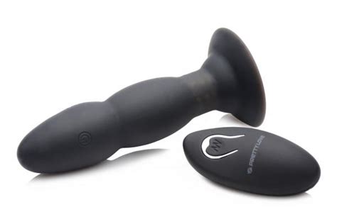 rim master rechargeable vibrating silicone anal plug on