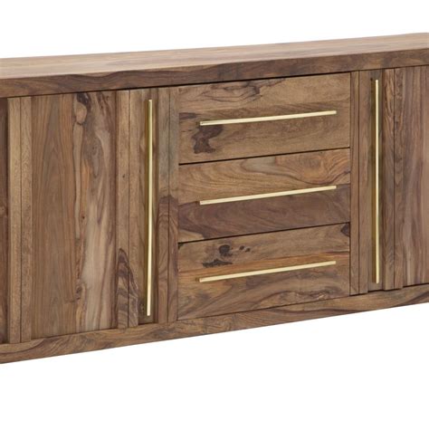 meuble  portes  tiroirs elegance en bois de sheesham cocoonly