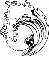 Surf Surfeando Wave Chico Dibujo Olas Surfer Waves sketch template