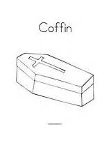 Coffin Coloring Drawing Line Pages Drawings Template Print Kids Google Change Twistynoodle Paintingvalley sketch template