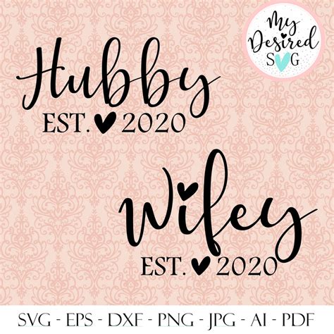 Hubby Wifey Shirts Customize Your Year Couple T Shirt Wifey And Hubby