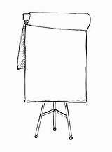 Flip Chart Sketch Vector Isolated Background Illustration sketch template
