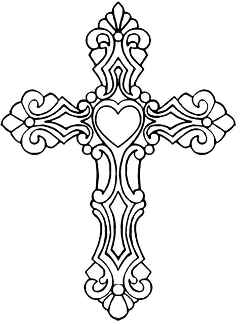 crosses coloring pages  getcoloringscom  printable