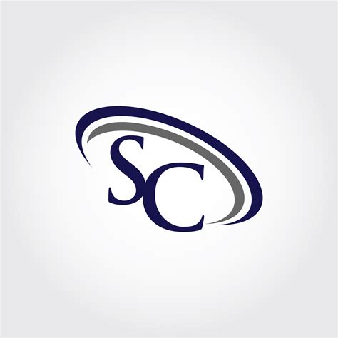 monogram sc logo design  vectorseller thehungryjpeg