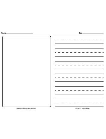 writing paper template  tims printables